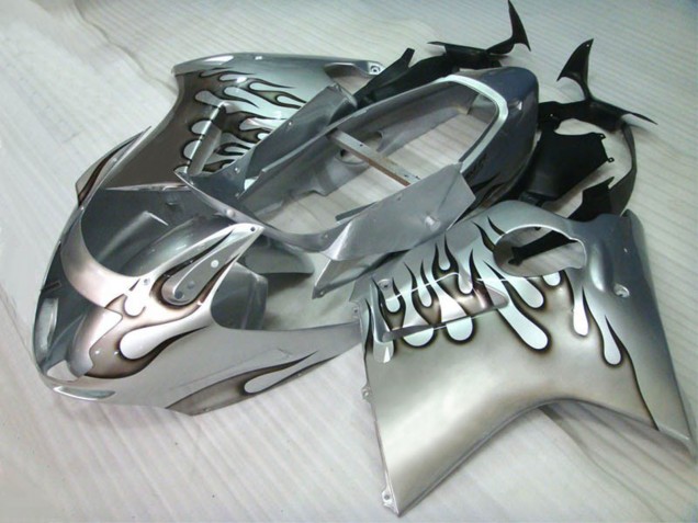 Compra Carenados Moto Honda CBR1100XX Blackbird 1996-2007 - Plata Negro Llama