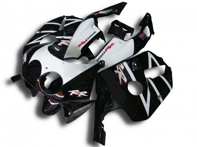 Compra Carenados Moto Honda CBR250RR 1990-1998 - Negro Brillante Blanco RR
