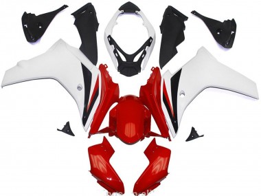 Compra Carenados Moto ABS Honda CBR600F 2011-2013 - Blanco Rojo Negro Brillante