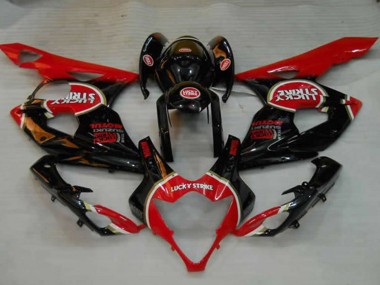Compra Carenados Moto Suzuki GSXR 1000 2005-2006 - Negro Brillante Rojo Blanco Lucky Strike