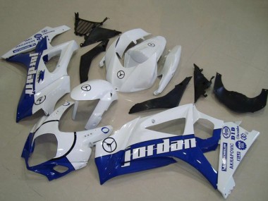 Compra Carenados Moto Suzuki GSXR 1000 2007-2008 - Blanco Azul Jordan