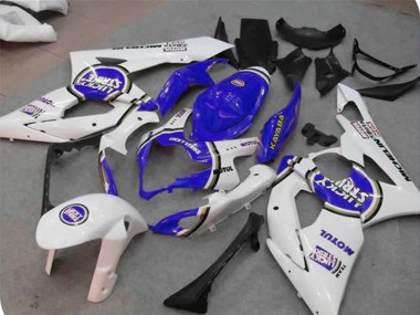 Compra Carenados Moto Suzuki GSXR 1000 2005-2006 - Blanco Azul Lucky Strike