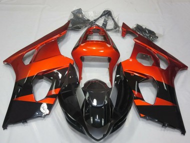 Compra Carenados Moto Suzuki GSXR 1000 2003-2004 - Burnt Naranja Negro Brillante