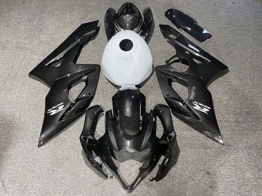Compra Carenados Moto Suzuki GSXR 1000 2005-2006 - FibraCarbono Estilo Blanco Brillante
