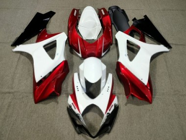 Compra Carenado Moto Suzuki GSXR 1000 2007-2008 - Blanco Rojo Negro