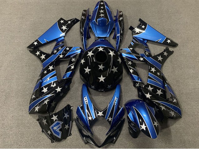 Compra Carenados Moto Suzuki GSXR 1000 2007-2008 - Azul Negro Brillante Estrella