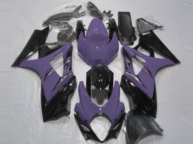 Compra Carenados Moto Suzuki GSXR 1000 2007-2008 - Púrpura Oscuro Negro Brillante