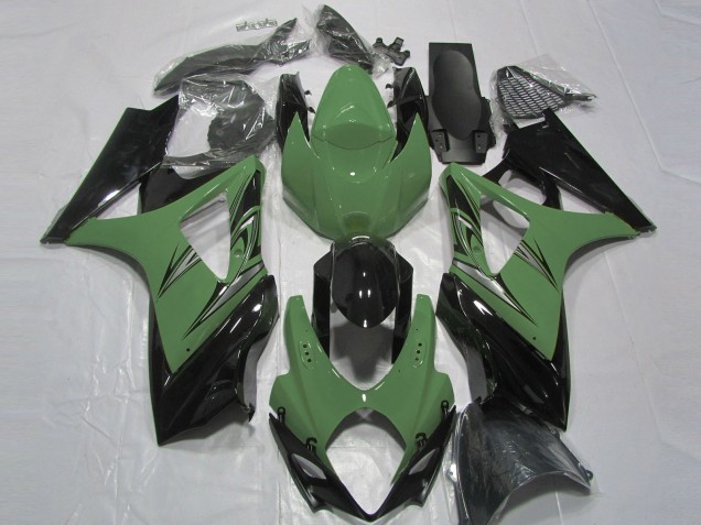 Compra Carenados Moto Suzuki GSXR 1000 2007-2008 - Verde Bosque Negro Brillante
