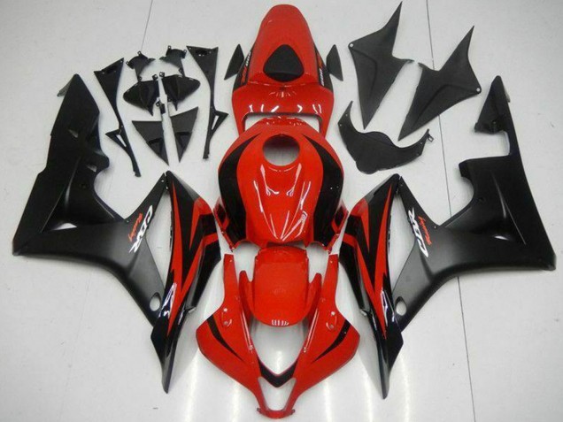 Compra Carenados Moto Honda CBR600RR 2007-2008 - Rojo Negro Mate Calcomanías
