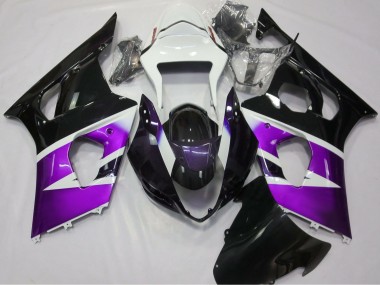Compra Carenados Moto Suzuki GSXR 1000 2003-2004 - Púrpura Blanco Negro Brillante