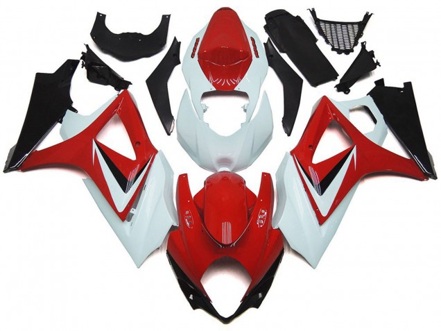 Compra Carenados Moto Suzuki GSXR 1000 2007-2008 - Blanco Rojo Negro OEM Estilo