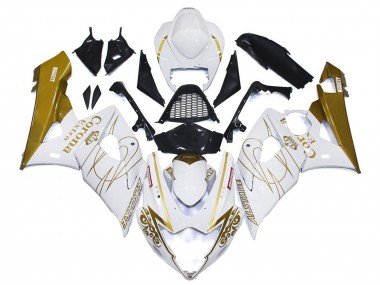 Compra Carenados Moto Suzuki GSXR 1000 2005-2006 - Blanco Oro Corona