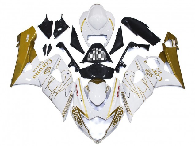 Compra Carenados Moto Suzuki GSXR 1000 2005-2006 - Blanco Oro Corona