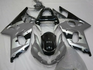 Compra Carenados Moto Suzuki GSXR 1000 2000-2002 - Gris Plata Negro Brillante OEM Estilo