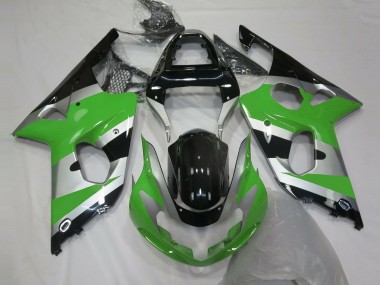 Compra Carenados Moto Suzuki GSXR 1000 2000-2002 - Verde Plata Negro Brillante OEM Estilo