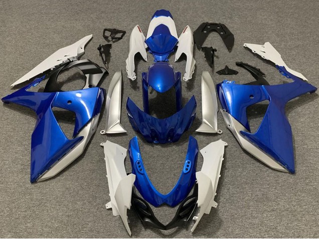 Compra Carenados Moto Suzuki GSXR 1000 2009-2016 - Blanco Plata Azul