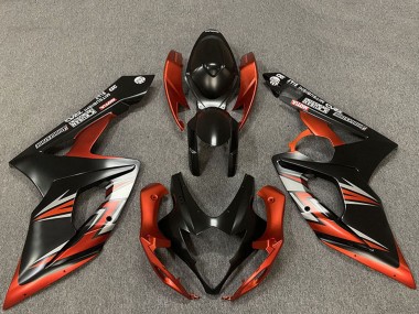 Compra Carenados Moto Suzuki GSXR 1000 2005-2006 - Negro Mate Naranja