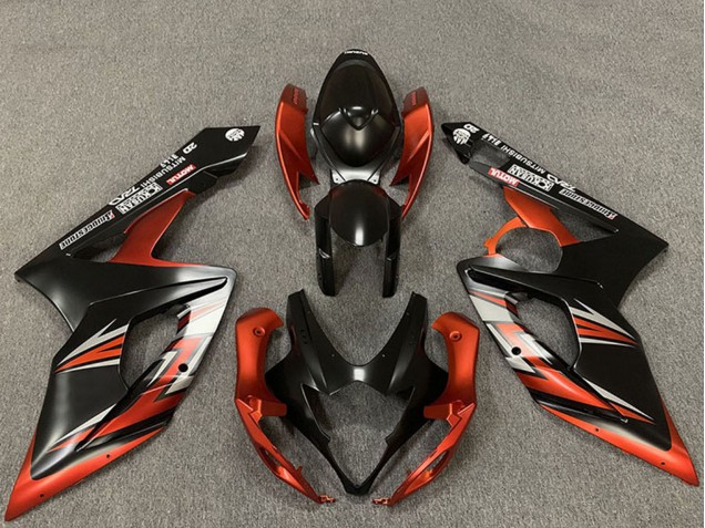 Compra Carenados Moto Suzuki GSXR 1000 2005-2006 - Negro Mate Naranja