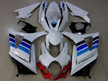 Compra Carenados Moto Suzuki GSXR 1000 2007-2008 - Blanco Azul OEM Estilo