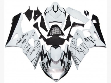 Compra Carenados Moto Suzuki GSXR 1000 2005-2006 - Blanco Negro Corona OEM Estilo