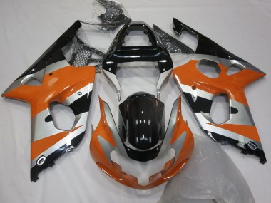 Compra Carenados Moto Suzuki GSXR 1000 2000-2002 - Naranja Plata Negro Brillante OEM Estilo