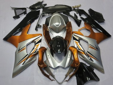Compra Carenados Moto Suzuki GSXR 1000 2005-2006 - Naranja Plata Negro Brillante