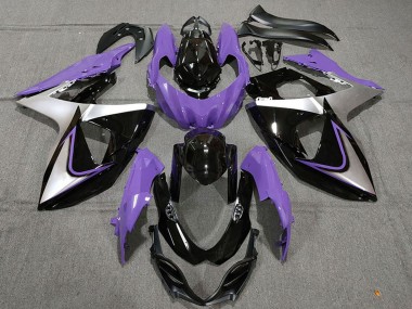 Compra Carenados Moto Suzuki GSXR 1000 2009-2016 - Púrpura Plata Negro