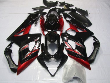 Compra Carenados Moto Suzuki GSXR 1000 2005-2006 - Negro Brillante Rojo Flare