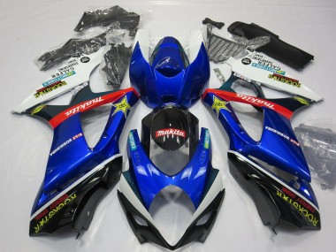 Compra Carenado Moto Suzuki GSXR 1000 2007-2008 - Blanco Azul Rojo Negro Rockstar