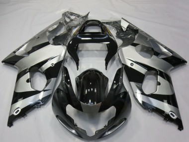 Compra Carenados Moto Suzuki GSXR 1000 2000-2002 - Plata Negro Brillante