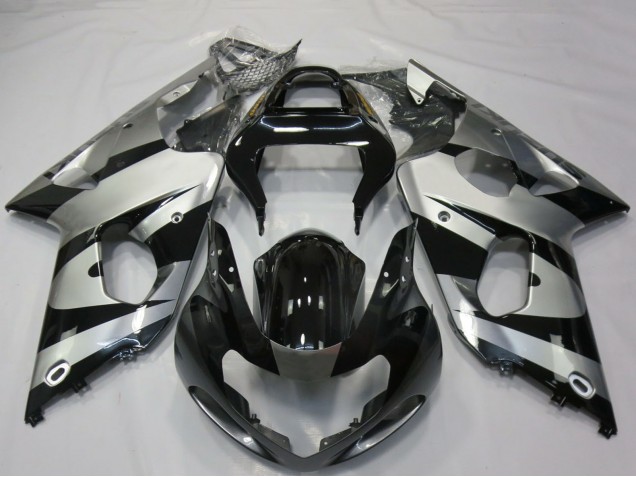 Compra Carenados Moto Suzuki GSXR 1000 2000-2002 - Plata Negro Brillante