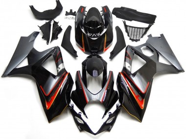 Compra Carenados Moto Suzuki GSXR 1000 2007-2008 - Negro Brillante Rojo Plata