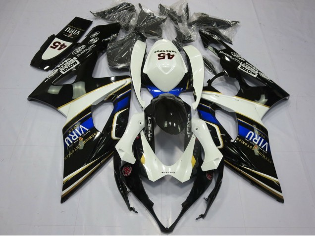 Compra Carenados Moto Suzuki GSXR 1000 2005-2006 - Blanco Azul Negro Amarillo Viru