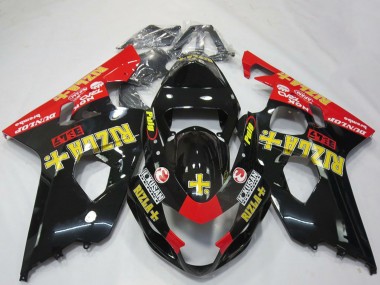 Compra Carenados Moto Suzuki GSXR 600 / GSXR 750 2004-2005 - Negro Brillante Rojo Amarillo Rizla