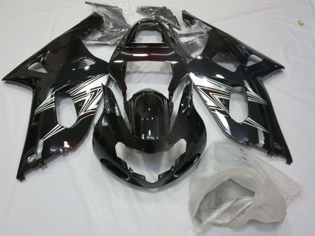 Compra Carenados Moto Suzuki GSXR 600 / GSXR 750 2001-2003 - Negro Brillante Plata Blanco
