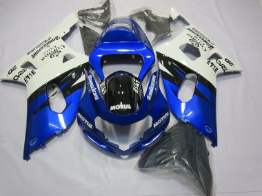 Compra Carenados Moto Suzuki GSXR 600 / GSXR 750 2001-2003 - Blanco Azul Negro Brillante