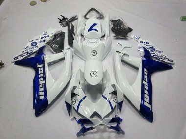 Compra Carenados Moto Suzuki GSXR 600 / GSXR 750 2008-2010 - Blanco Azul Jordan