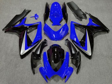 Compra Carenado Moto Suzuki GSXR 600 / GSXR 750 2006-2007 - Azul Plata Negro Brillante OEM Estilo