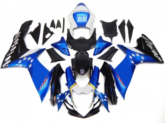 Compra Carenados Moto Suzuki GSXR 600 / GSXR 750 2011-2024 - Azul Estilo Rojo Estrella