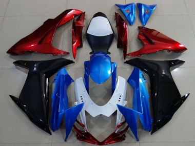 Compra Carenados Moto Suzuki GSXR 600 / GSXR 750 2011-2024 - Blanco Azul Rojo Negro