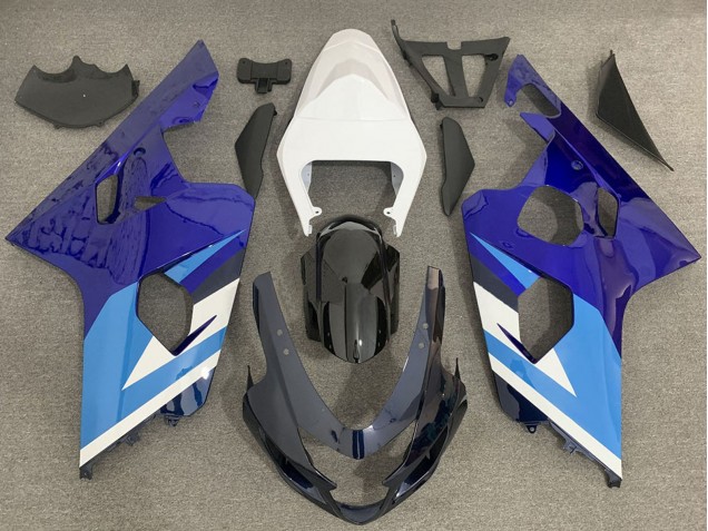 Compra Carenado Moto Suzuki GSXR 600 / GSXR 750 2004-2005 - Blanco Azul Negro