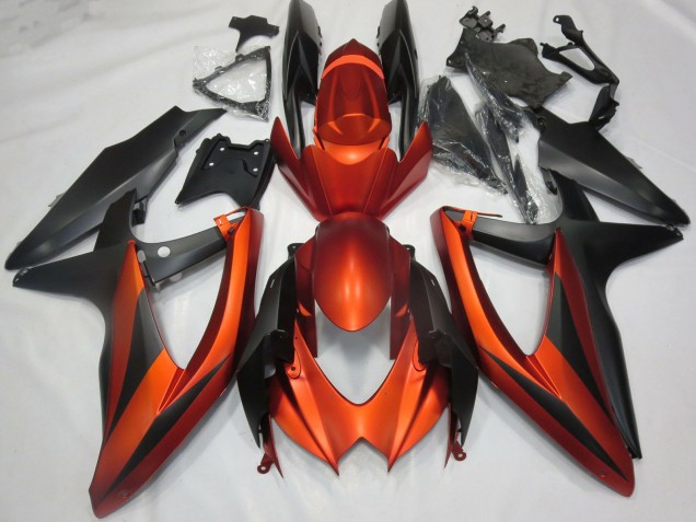 Compra Carenados Moto Suzuki GSXR 600 / GSXR 750 2008-2010 - Burnt Naranja Negro Mate