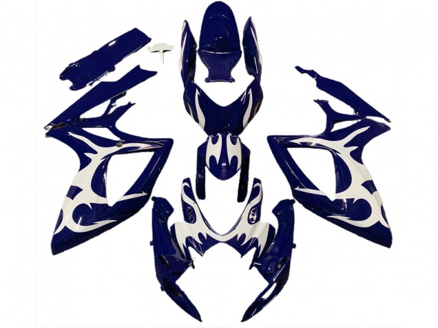 Compra Carenados Moto Suzuki GSXR 600 / GSXR 750 2006-2007 - Azul Oscuro Blanco Diseño