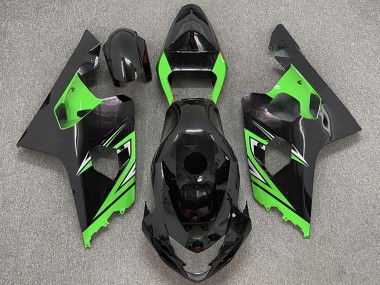 Compra Carenados Moto Suzuki GSXR 600 / GSXR 750 2004-2005 - Negro Brillante Verde