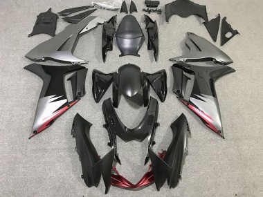 Compra Carenados Moto Suzuki GSXR 600 / GSXR 750 2011-2024 - Gris Plata Negro Brillante