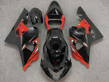 Compra Carenados Moto Suzuki GSXR 600 / GSXR 750 2004-2005 - Negro Brillante Rojo
