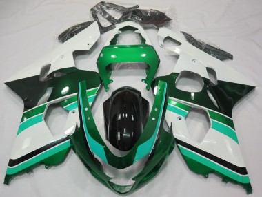 Compra Carenados Moto Suzuki GSXR 600 / GSXR 750 2004-2005 - Verde Brillante Verde Blanco