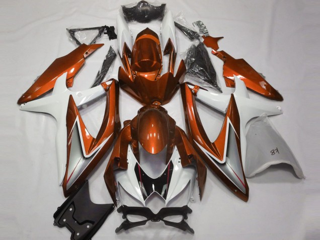 Compra Carenados Moto Suzuki GSXR 600 / GSXR 750 2008-2010 - Blanco Naranja Plata Negro