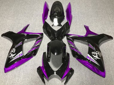 Compra Carenado Moto Suzuki GSXR 600 / GSXR 750 2006-2007 - Púrpura Negro Brillante