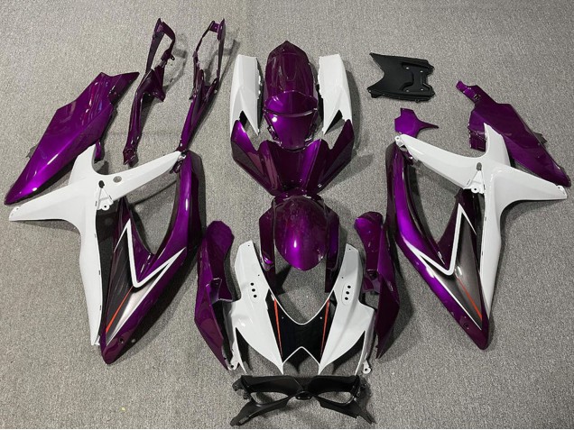 Compra Carenado Moto Suzuki GSXR 600 / GSXR 750 2008-2010 - Blanco Púrpura Negro